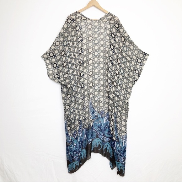 Earthbound trading geometric, graphic, print, boho kimono - Picture 5 of 7